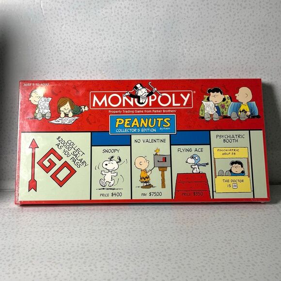2002 Monopoly Peanuts Collector’s Edition Board Game USAopoly Snoopy - Picture 1 of 5